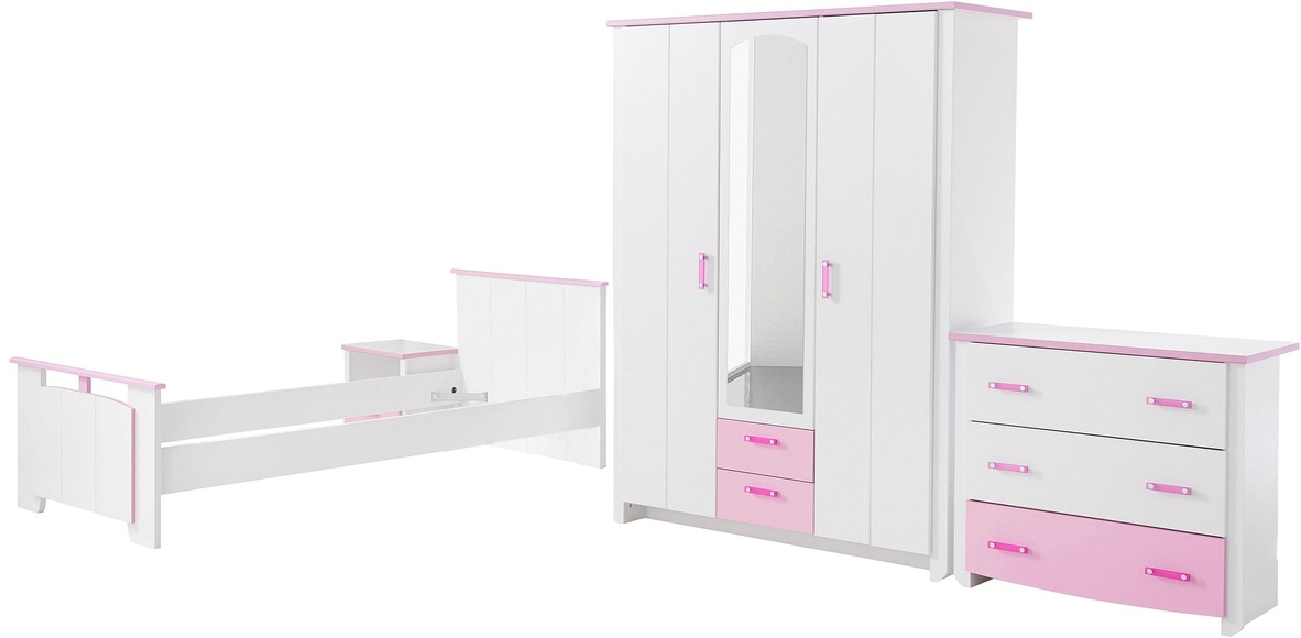 Parisot Jugendzimmer-Set »Biotiful«, (Set, 4 St.), mit Kleiderschrank und Kommode