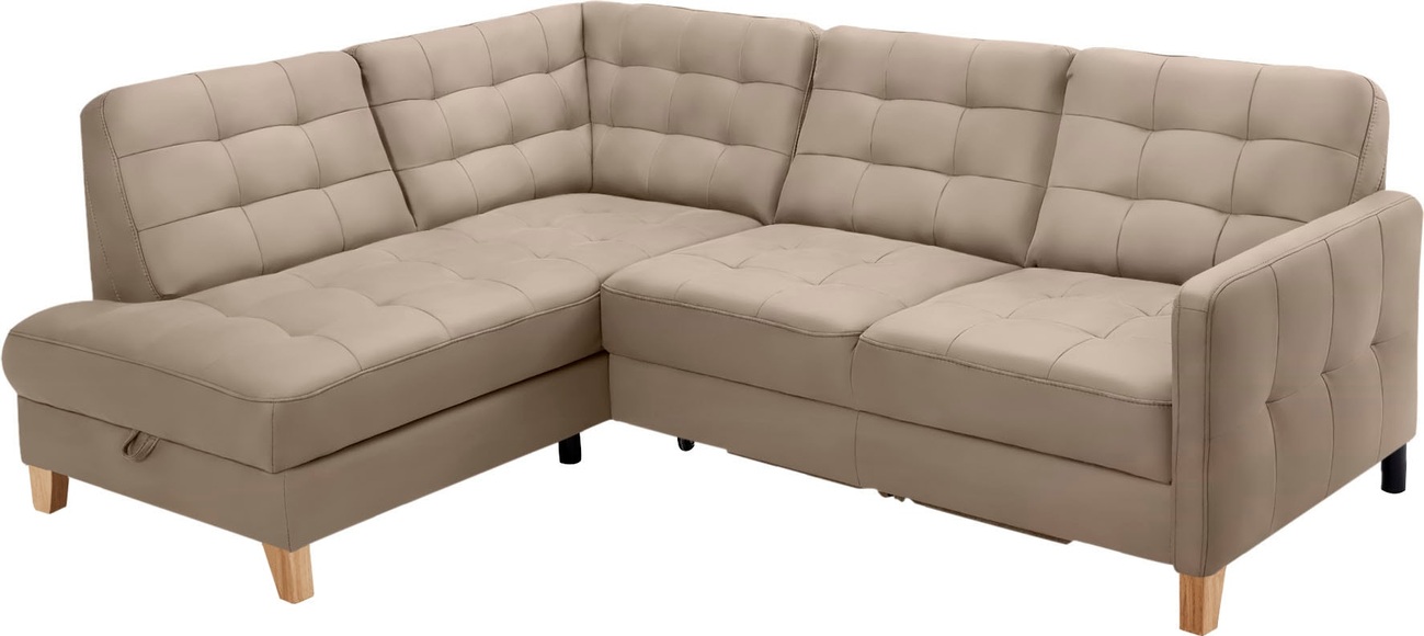 exxpo - sofa fashion Ecksofa »Elio«, wahlweise mit Bettfunktion und Bettkasten, in vielen Bezugsqualitäten