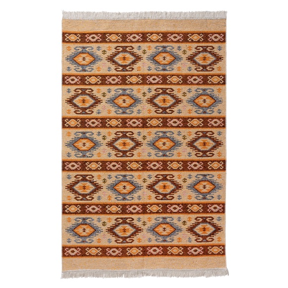 Sehrazat Teppich »Tulum 9930«, rechteckig, 5 mm Höhe, Wendeteppich, waschbar, Wohnzimmer