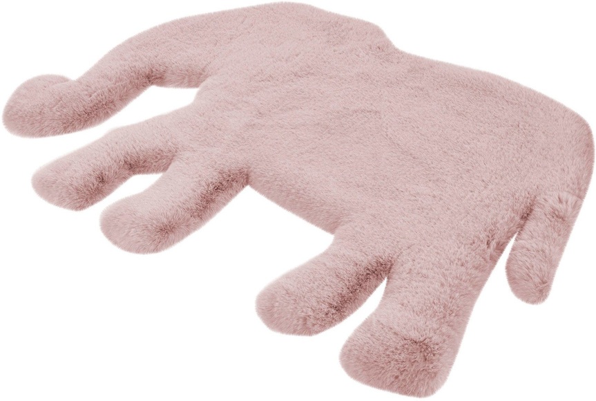 calo-deluxe Kinderteppich »Kids-505«, Motivform, 36 mm Höhe, Kunstfell, Motiv Elefant