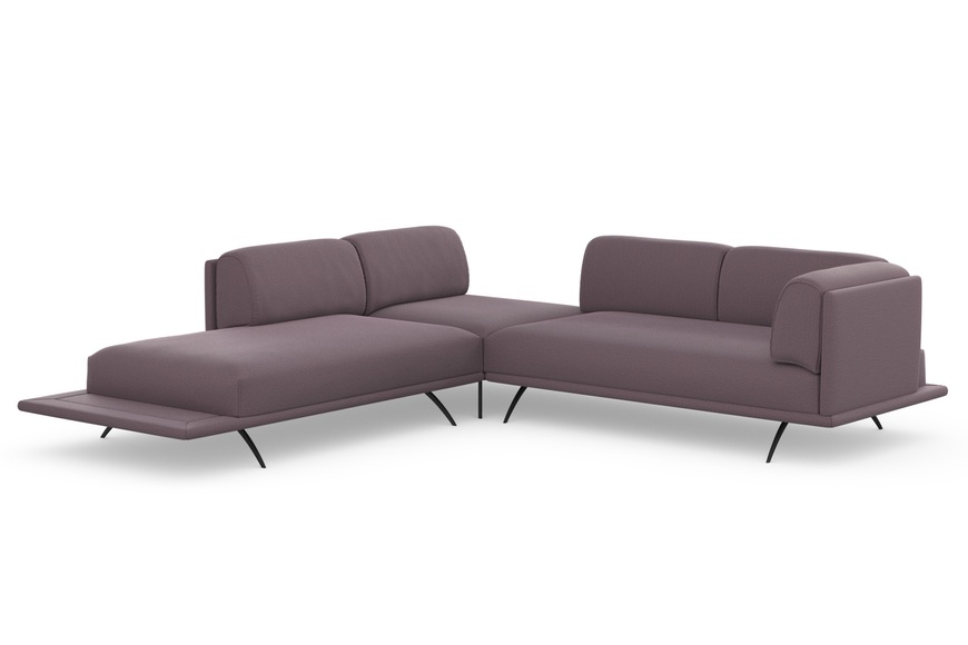 machalke® Ecksofa »benito«, mit bezogenem Sockel