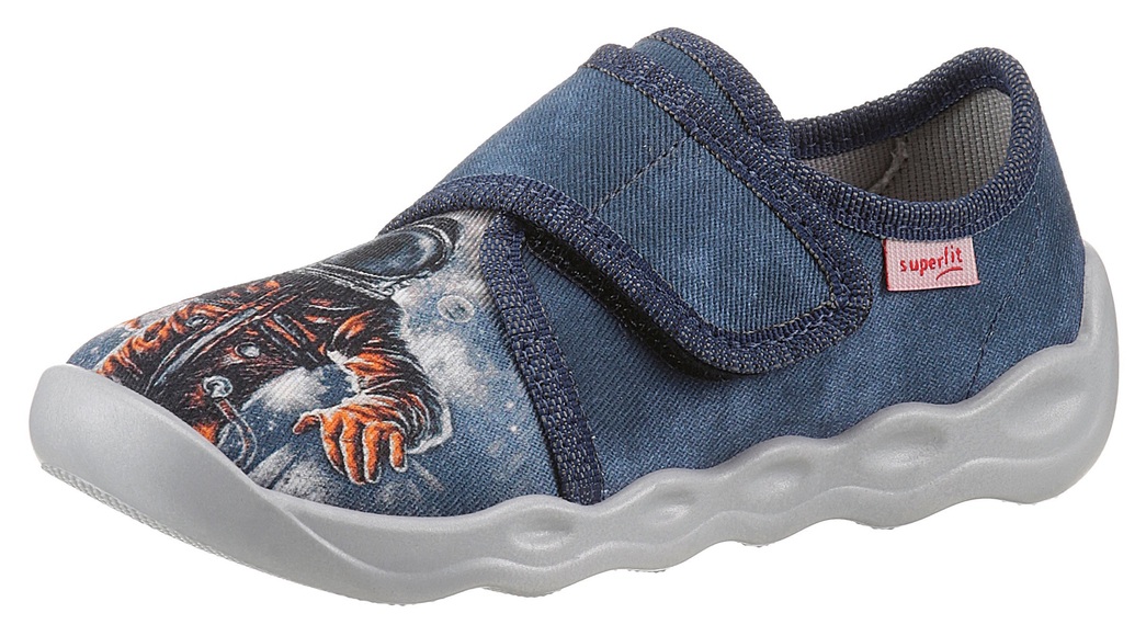 superfit Hausschuh Bubble blau (mittel)