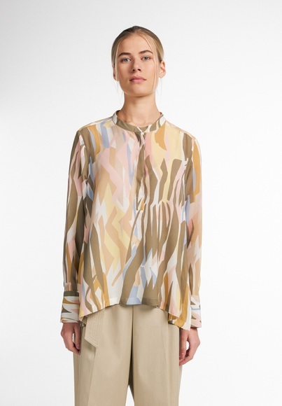 LANGARM BLUSE 1863 BY ETERNA - PREMIUM KREPP ODER CRÊPEGEWEBE
