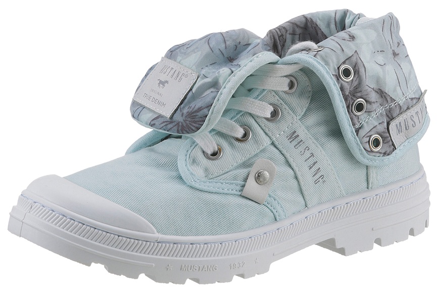 Mustang Shoes Schnürboots, mit umschlagbarem Kragen