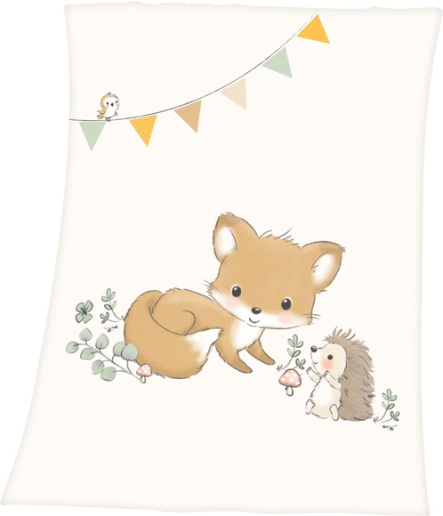 babybest® Microfaserflauschdecke Waldfreunde