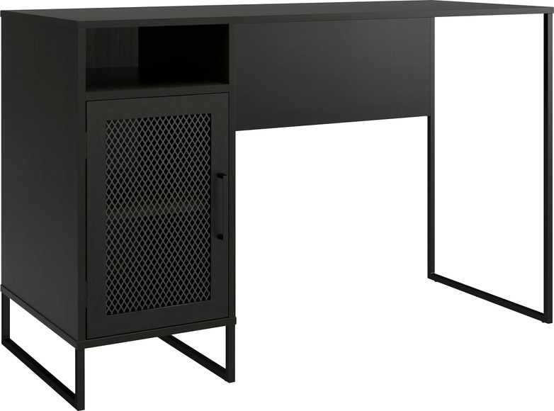 Dorel Home Schreibtisch »Purdue«, (1 St.), Tür mit Magnetverschluss, Gestell aus Metall, Höhe 76,5 cm