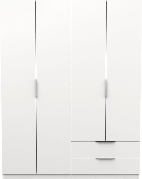Demeyere GROUP Drehtürenschrank »Kinderkleiderschrank, 4 Türen, 2 Schubladen«, Breite ca. 157cm, Höhe ca. 200cm