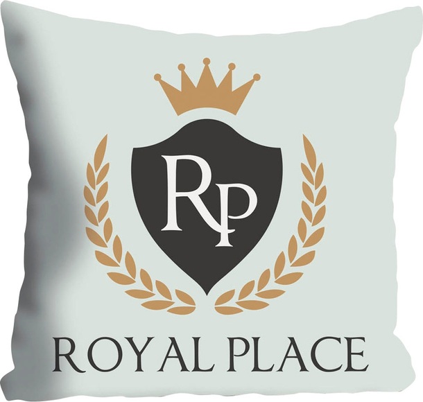 queence Dekokissen »Royal Place«, (1 St.), mit Schriftzug und Krone