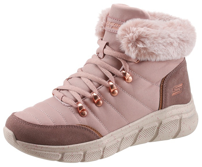 Skechers Winterboots »BOBS B FLEX -«, mit Fellimitat-Kragen