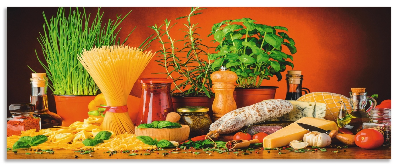 Artland Küchenrückwand »Mediterranes und italienisches Essen«