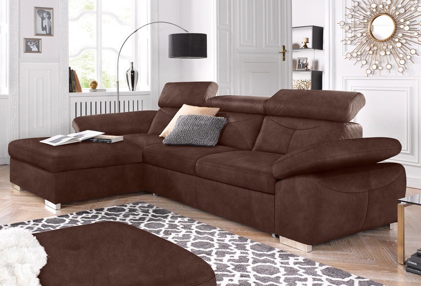 exxpo - sofa fashion Ecksofa, wahlweise mit Bettfunktion und Bettkasten