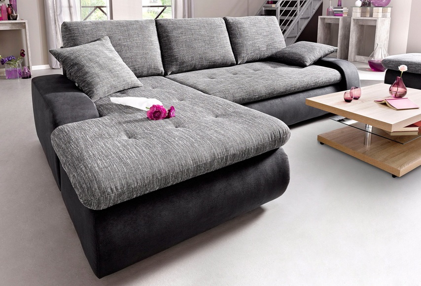 TRENDMANUFAKTUR Ecksofa, wahlweise XL oder XXL