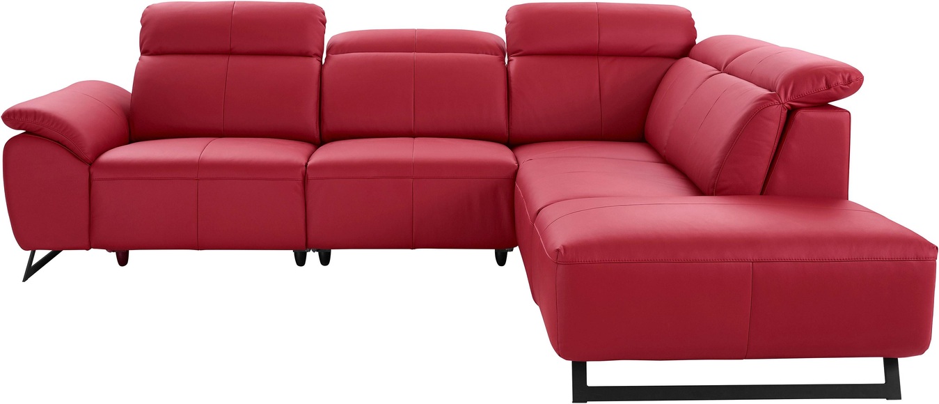 COTTA Ecksofa, inklusive Kopfteilverstellung, wahlweise mit elektrischen Relaxfunktionen