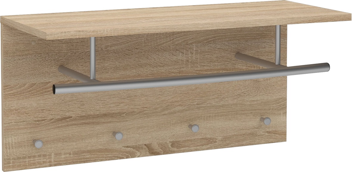 FMD Wandgarderobe 72 x 29,3 x 34,5 cm Eichenoptik