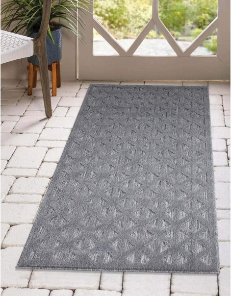Carpet City Teppich »Santorini«, rechteckig, 5 mm Höhe, 3D-Effekt, für Wohnzimmer, Flur, Küche, Wintergarten, Balkon, Wetterfest & UV-beständig