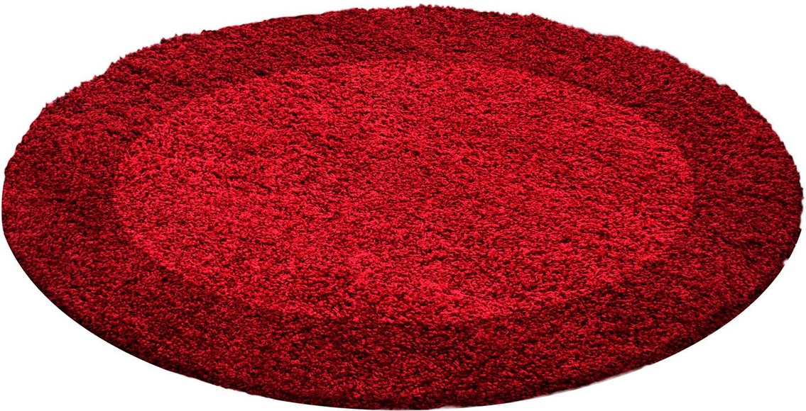 Ayyildiz Teppiche Hochflor-Teppich »Life Shaggy 1503«, rund, Wohnzimmer