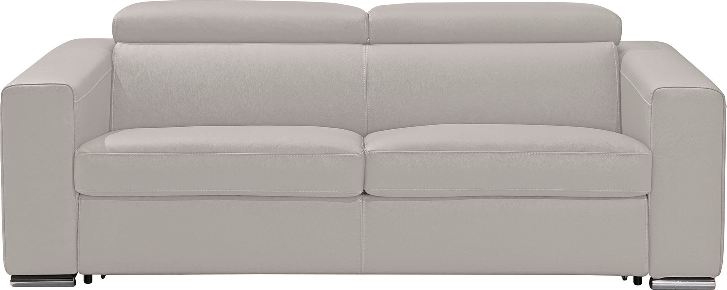 Egoitaliano Schlafsofa »Cabiria«, Sofa inkl. Schlaffunktion, Kopfteile verstellbar, mit Metallfüssen