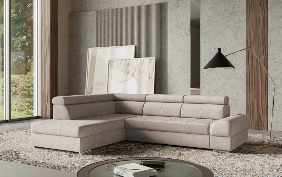 sit&more Ecksofa »Broadway L-Form«, mit verstellbaren Kopfteilen, wahlweise mit Bettfunktion