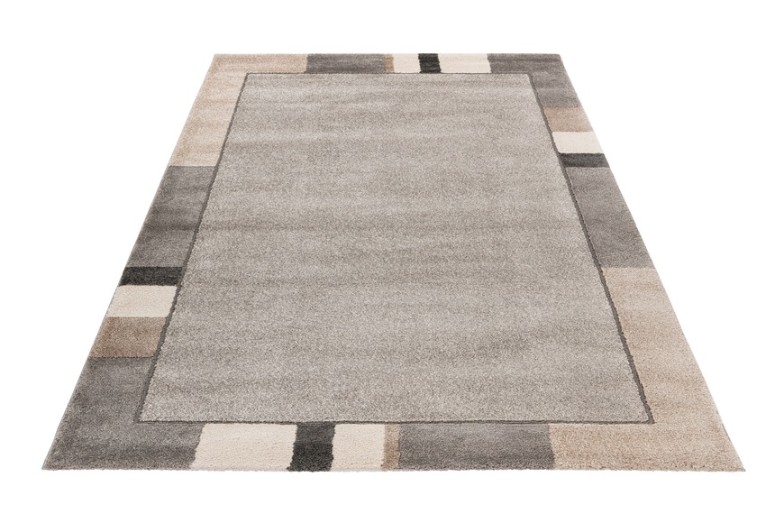 Obsession Teppich »My Frisco 281«, rechteckig, Uni Farben, mit moderner Bordüre, Wohnzimmer, Schlafzimmer