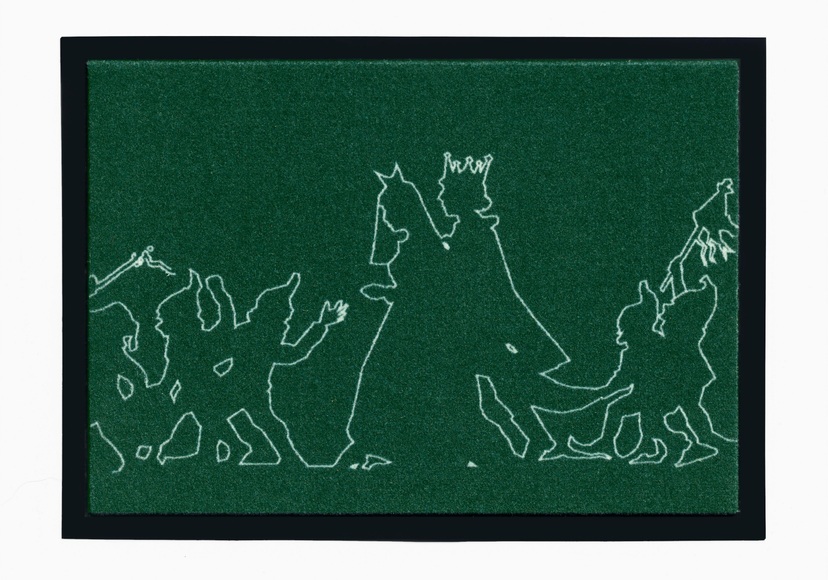 Fussmatte, Grimmliis, »Märchen 3«, Höhe 2 mm, rutschhemmend beschichtet
