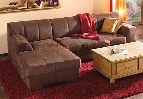 Home affaire Ecksofa »Falk«, mit Federkern und wahlweise mit Bettfunktion
