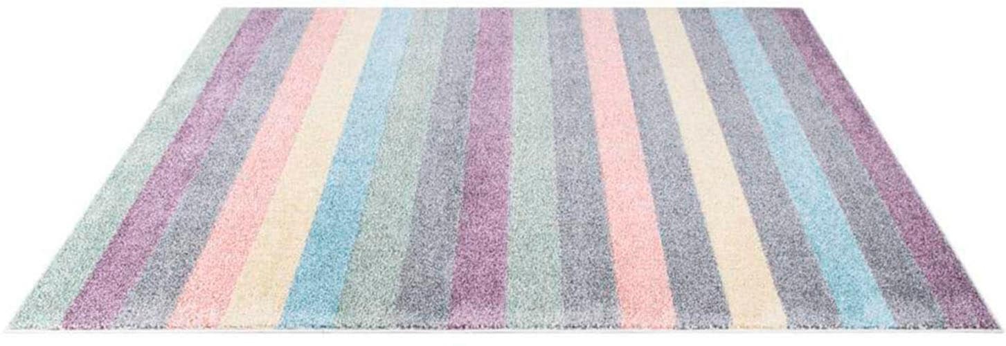 Carpet City Teppich »YOUNG955«, rechteckig, 11 mm Höhe, Bunter Kinderteppich mit Streifen-Muster