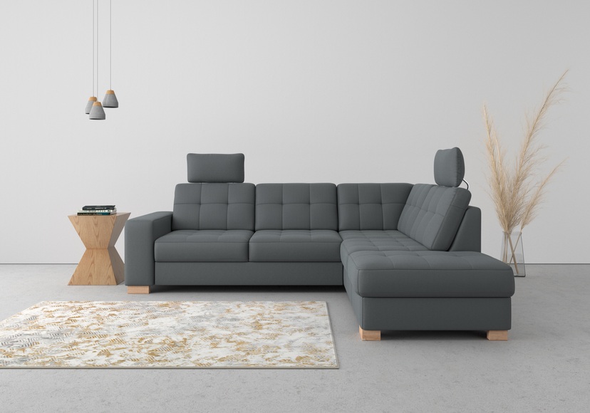 sit&more Ecksofa, wahlweise mit Bettfunktion und Bettkasten