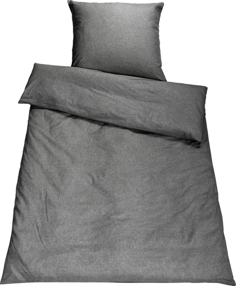 SETEX Bettwäsche »Chambray«, (3 tlg.), in diversen Uni-Tönen