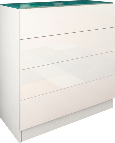 borchardt Möbel Kommode »Vaasa«, Breite 76 cm, Glasoberboden