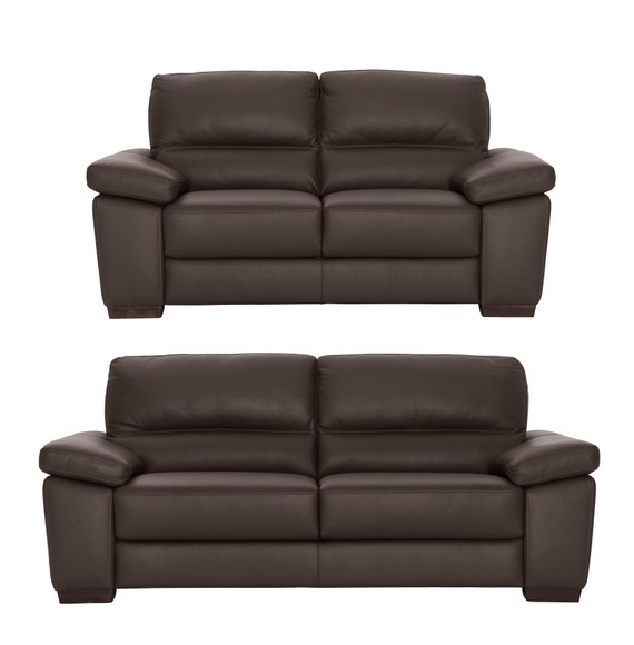 CALIA ITALIA Polstergarnitur »Gaia«, (Set, 2 tlg.), Ledersofa Garnitur bestehend aus 2-Sitzer und 3-Sitzer