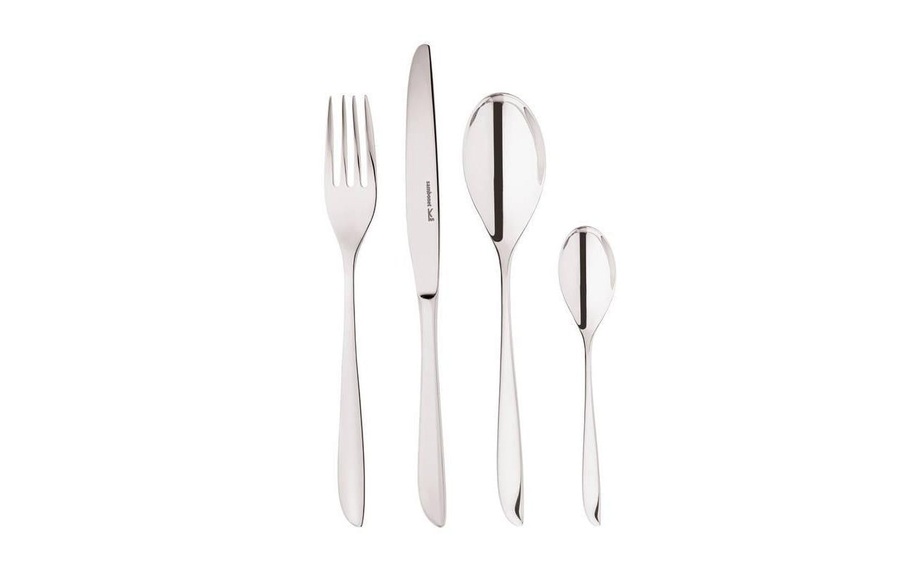 Besteck-Set, Sambonet, »Leaf, Silberfarben« (24tlg.)