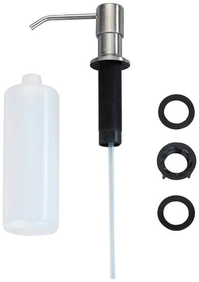 Wenko - Einbau Seifen- und Spülmittelspender Monti, Seifendispenser, 400 ml