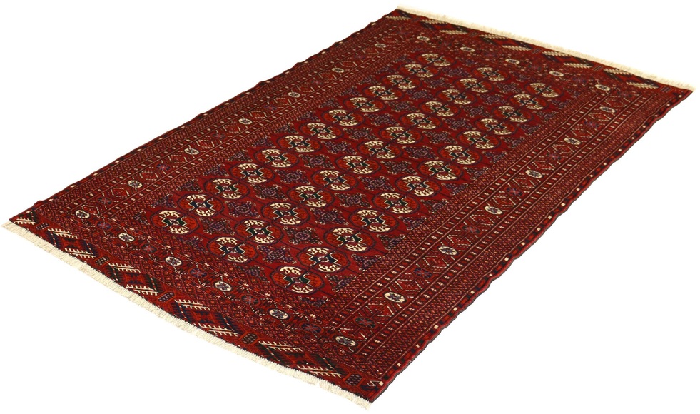 morgenland Wollteppich »Afghan Teppich handgeknüpft rot«, rechteckig, 7 mm Höhe