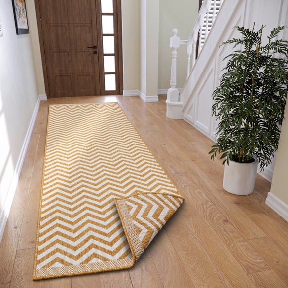 NORTHRUGS Läufer »Palma«, rechteckig, In-und Outdoor geeignet, Robust, Pflegeleicht, Flachgewebe, Wendbar
