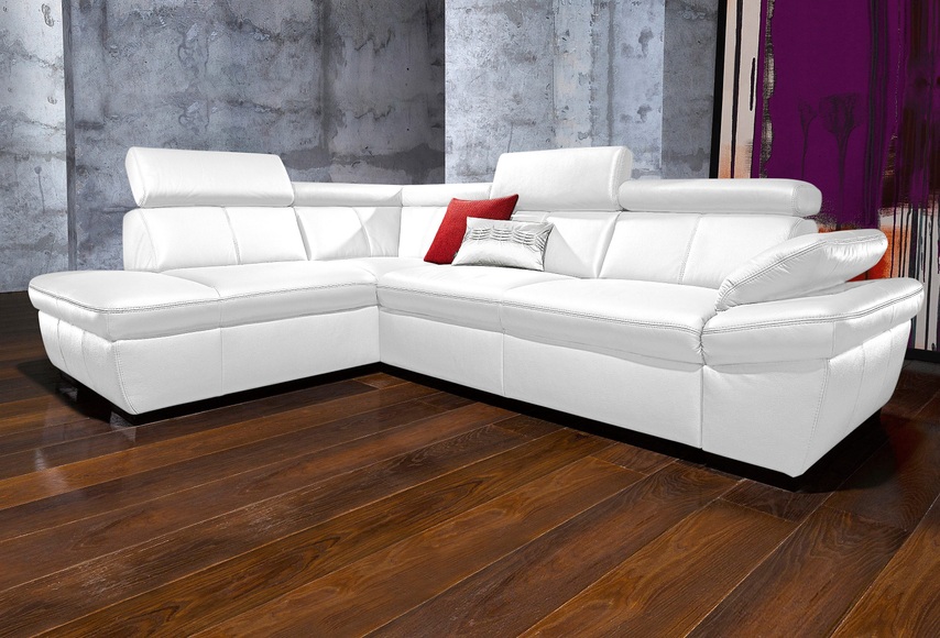 exxpo - sofa fashion Ecksofa, inklusive Kopfteil- und Armteilverstellung, wahlweise mit Bettfunktion und Bettkasten