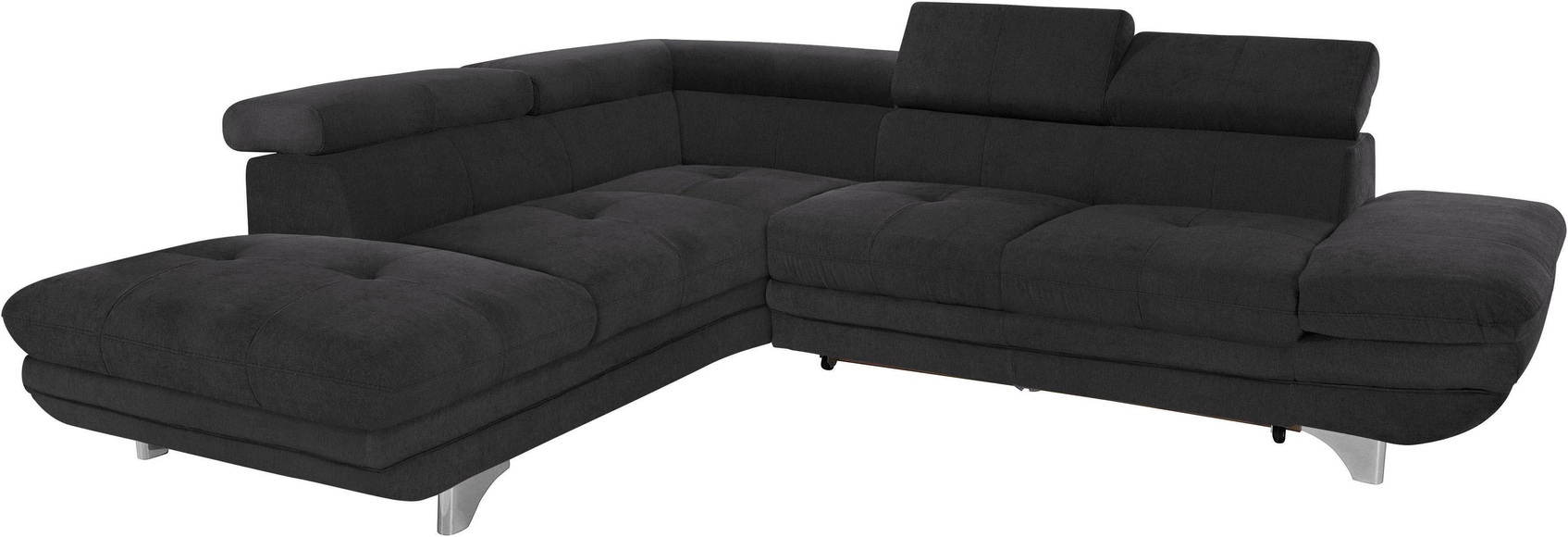 COTTA Ecksofa, inklusive Kopf- und Armteilverstellung, wahlweise mit Bettfunktion