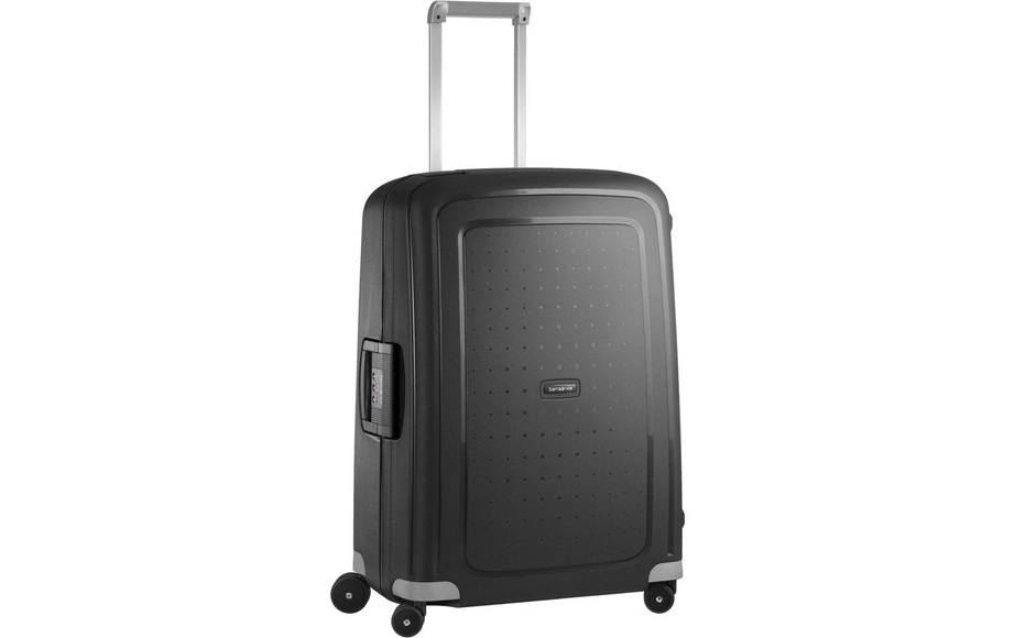 Samsonite S'Cure Black Spinner, Hartschalenkoffer 69cm