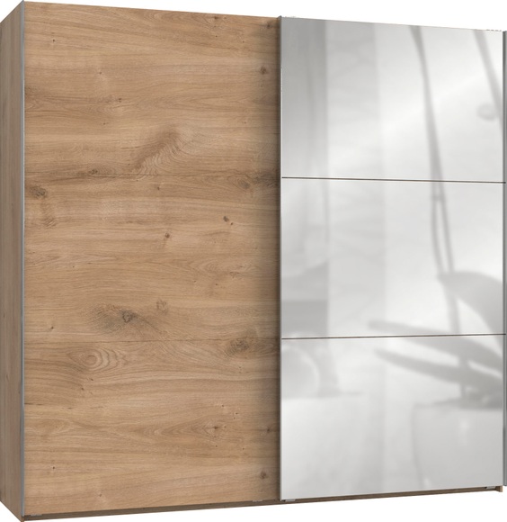 Fresh To Go Schwebetürenschrank »Laval«, inkl. zusätzlichen Einlegeböden, Schubkasteneinsatz und Selbsteinzug