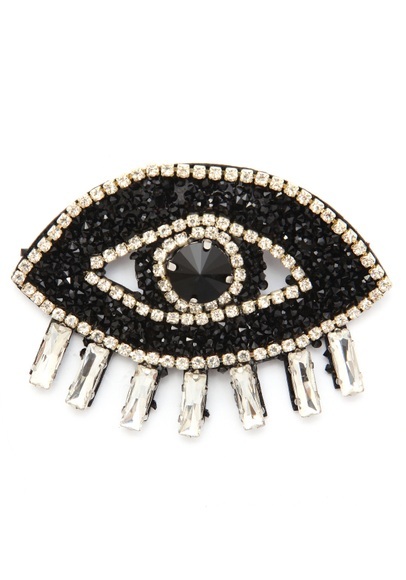 J.Jayz Brosche »Auge, funkelndes Design«