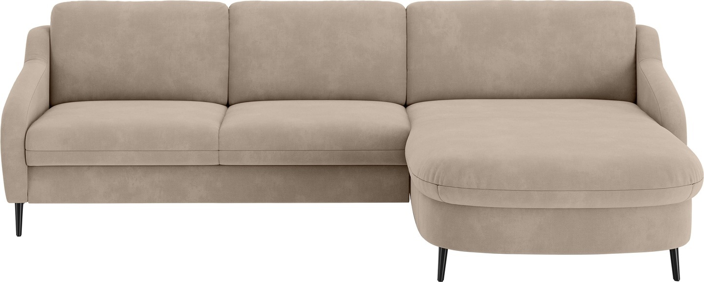sit&more Ecksofa »Soul L-Form«, wahlweise mit Bettfunktion und Bettkasten oder Schubkasten