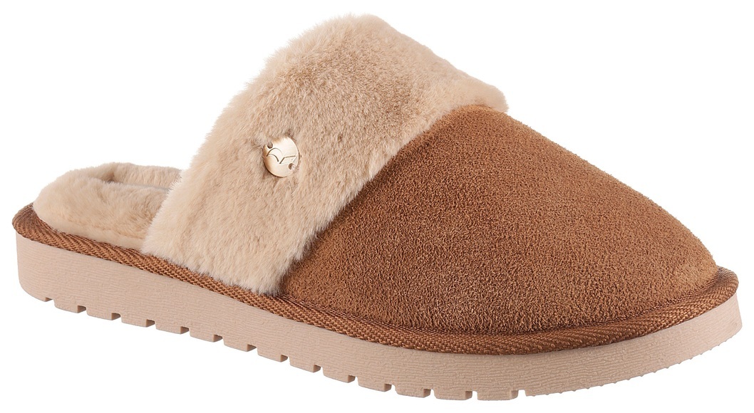 Romika Pantoffel, mit weichem Fellimitat