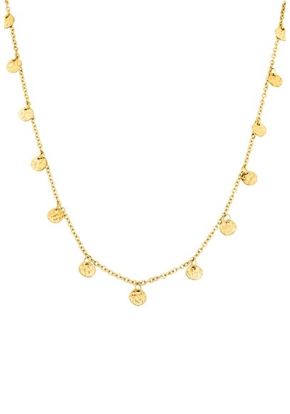 Purelei Kette mit Anhänger »Schmuck Geschenk, Malihini, runder Strukturanhänger, Necklace-Malihini«