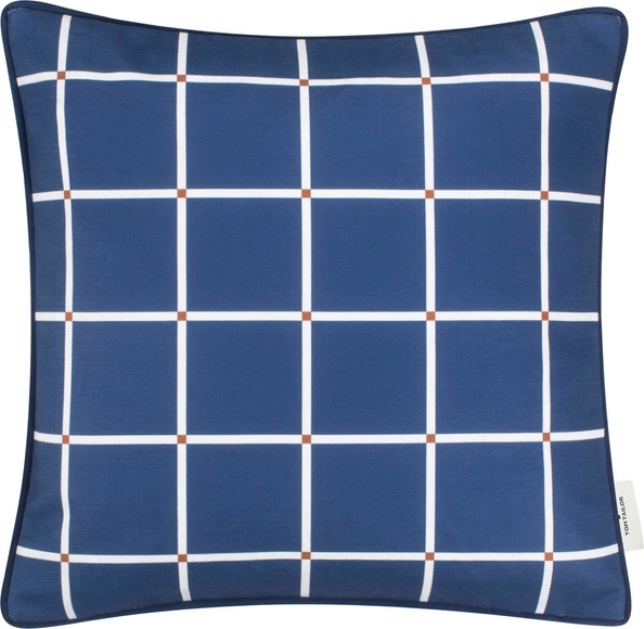 TOM TAILOR Kissenhülle »Winter Check«, (1 St.), mit modernem Druckmotiv