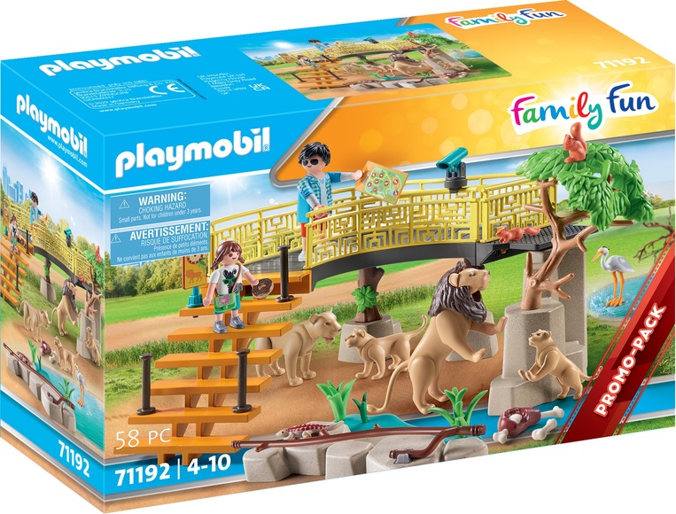 Playmobil® Konstruktions-Spielset »Löwen im Freigehege (71192), Family Fun«, (58 St.), Made in Germany