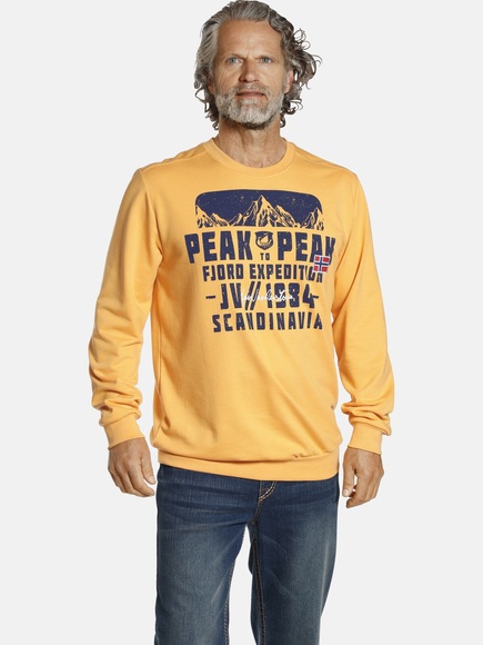 Jan Vanderstorm Sweatshirt »ISKKO«, mit Flaggen-Emblem