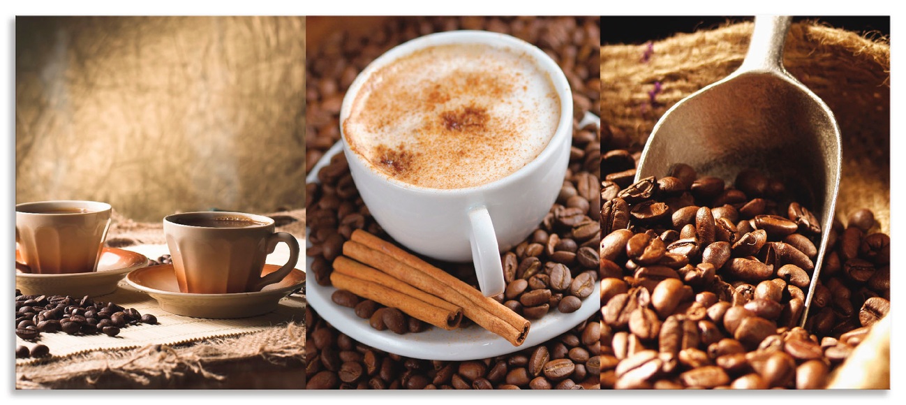 Artland Küchenrückwand »Kaffee - Cappuccino - Heisser Kaffee«