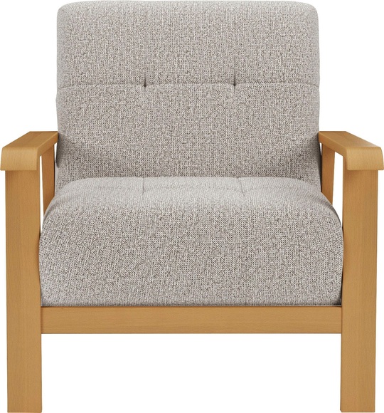 sit&more Sessel »Billund«, Armlehnen aus eichefarbigem Buchenholz, verschiedene Bezüge und Farben