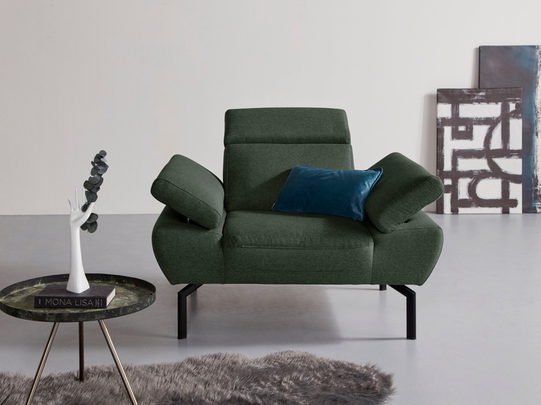 Places of Style Sessel »Trapino Luxus«, wahlweise mit Rückenverstellung, incl. Kopf- und Armteilverstellung, Luxus-Microfaser in Lederoptik fühlt sich an wie echtes Leder