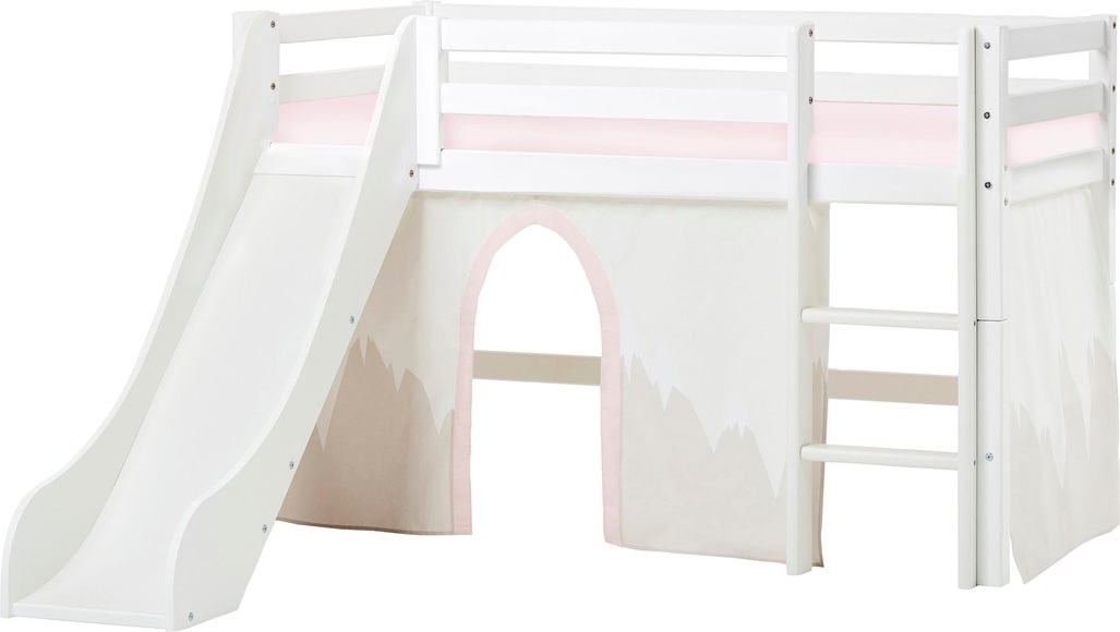 Hoppekids Hochbett »Winter Wonderland«, (Set), inkl. Rutsche