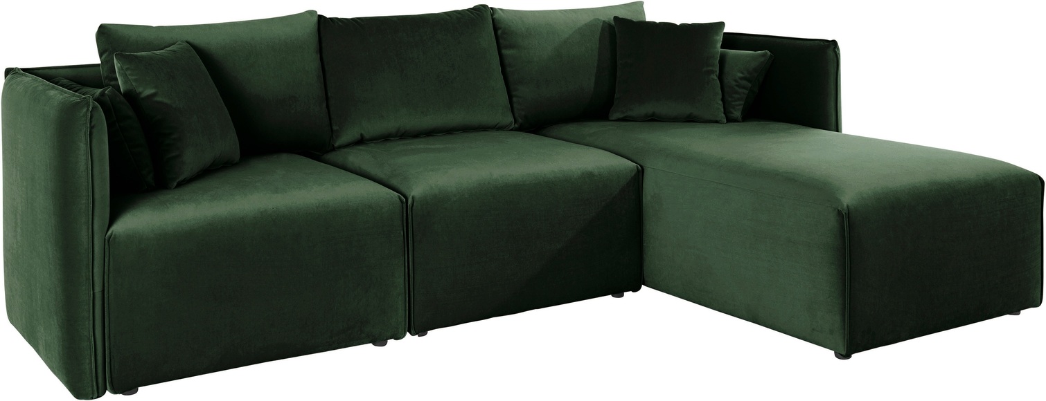 elbgestoeber Ecksofa »Elbdock«, (3 St.), zusammengesetzt aus Modulen, in vielen Bezugsqualitäten und Farben